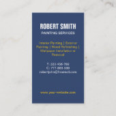 黄色いはしごの名刺絵画を描く画家 名刺 (裏面)