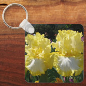 黄色いひげが生えたアイリス・アイリス・フラワーズ・フローラ キーホルダー (正面)