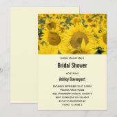 黄色いひまわりの畑 招待状 (正面/裏面)