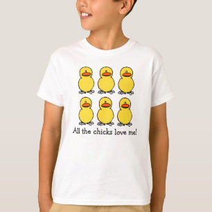 黄色いひよこ愛ワイシャツ Tシャツ