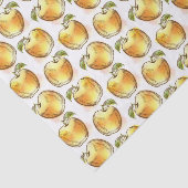 黄色いりんごが付いているパターン 薄葉紙 (詳細)