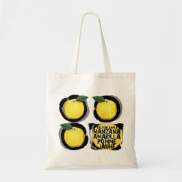 黄色いりんご Manzana Amarilla Pomme Jaune トートバッグ