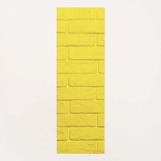 黄色いれんがの壁 ヨガマット (正面)