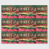 黄色いれんがの道を見る ラッピングペーパー (フラット)