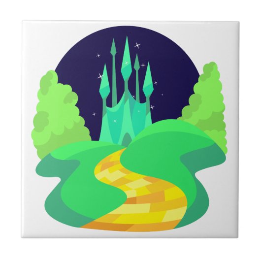 黄色いれんがの道 タイル (正面)