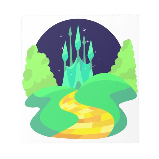 黄色いれんがの道 ノートパッド (正面)