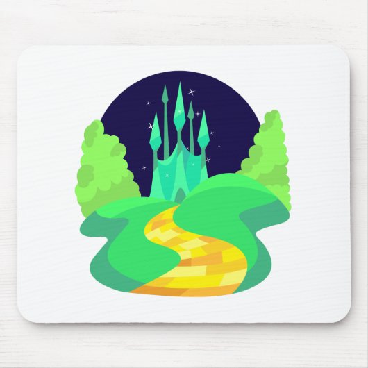 黄色いれんがの道 マウスパッド (正面)