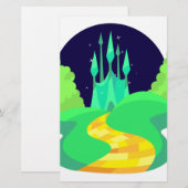 黄色いれんがの道 便箋 (正面/裏面)