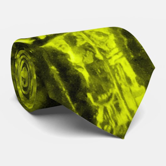 黄色いわに皮 ネクタイ (ロール)