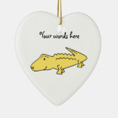 黄色いわに セラミックオーナメント (右)