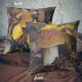 黄色いを持つボレ葉ート クッション