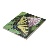 黄色いアゲハチョウの蝶装飾的なタイル タイル (側面)