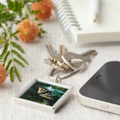 黄色いアゲハチョウ キーホルダー (側面)