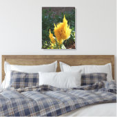 黄色いアスティルベの花 キャンバスプリント (インサイチュ (寝室))