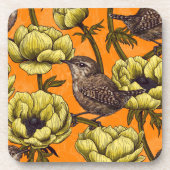 黄色いアネモネ園のレンチ コースター (正面)