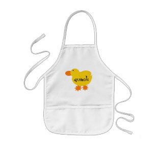 黄色いアヒルのにせ医者のTシャツおよびギフト 子供用エプロン