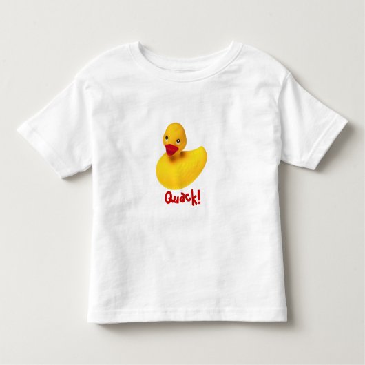 黄色いアヒルのTシャツ トドラーTシャツ (正面)
