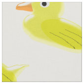 黄色いアヒル ファブリック (クローズアップ)