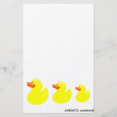 黄色いアヒル 便箋 (正面)