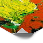 黄色いアフロオレンジゲーター ポスター (角)