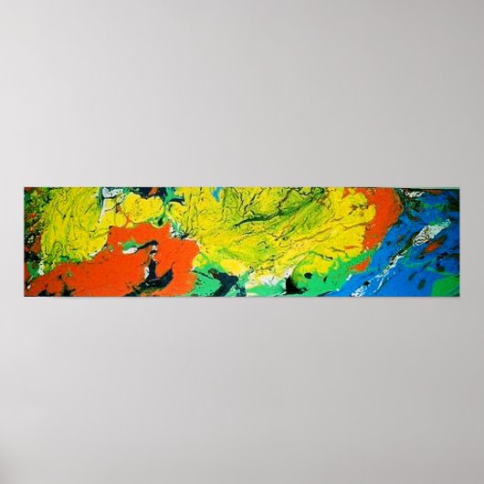 黄色いアフロオレンジゲーター ポスター (正面)