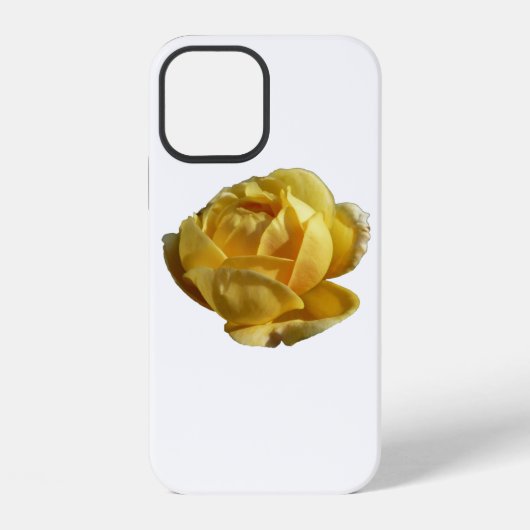 黄色いイングリッシュローズ iPhoneケース (裏面)