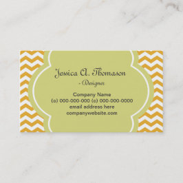 黄色いエレガントシボモダンロン 名刺