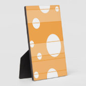 黄色いオレンジストライプ色のドットとドット フォトプラーク (側面)