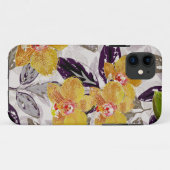 黄色いオレンジ色の蘭。 Case-Mate iPhoneケース (裏面(横))