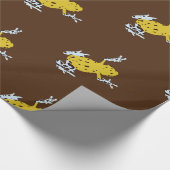 黄色いカエル ラッピングペーパー (角)