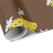 黄色いカエル ラッピングペーパー (ロールコーナー)