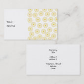 黄色いカップケーキパターン 名刺 (正面/裏面)