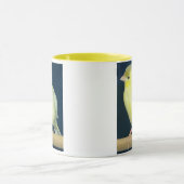 黄色いカナリア色のマグ マグカップ (中央)