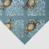 黄色いカニと青いダマスコデクページ 薄葉紙 (詳細)