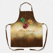 黄色いカラフル《写真》ぼけ味にクリスマスのボーブルズ エプロン (正面)