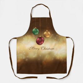 黄色いカラフル《写真》ぼけ味にクリスマスのボーブルズ エプロン