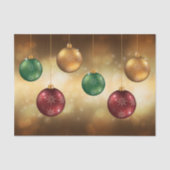 黄色いカラフル《写真》ぼけ味にクリスマスのボーブルズ 薄葉紙 (正面)