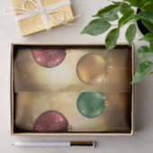 黄色いカラフル《写真》ぼけ味にクリスマスのボーブルズ 薄葉紙 (ギフト)