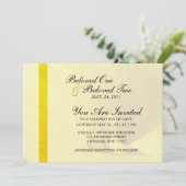 黄色いカラユリの花 招待状 (スタンド正面)