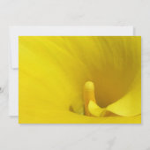 黄色いカラユリの花 招待状 (裏面)