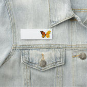 黄色いカリフォルニアポピーの花蝶 名札 (インサイチュ)