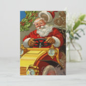 黄色いカードでサンタを運転空白の シーズンカード (スタンド正面)