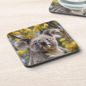 黄色いガラガラとコアラ・ベア コースター (左側)