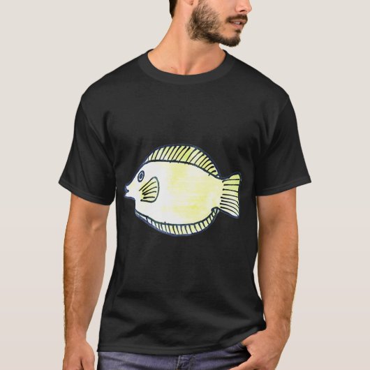 黄色いキイロハギのY Tシャツ (正面)