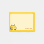 黄色いキャラクターカー ポストイット (正面)