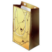 黄色いクモの巣抱き枕 スモールペーパーバッグ (正面アングル)