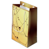 黄色いクモの巣抱き枕 スモールペーパーバッグ (裏面アングル)