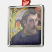 黄色いクリスとのポール・ゴーギャン|の自画像 メタルオーナメント (左)