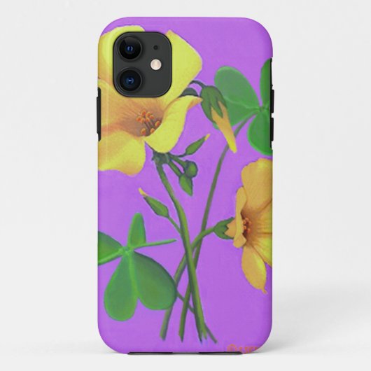 黄色いクローバーの花 Case-Mate iPhoneケース (裏面)