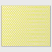 黄色いクローバーパターンギフト用包装紙 ラッピングペーパー (フラット)